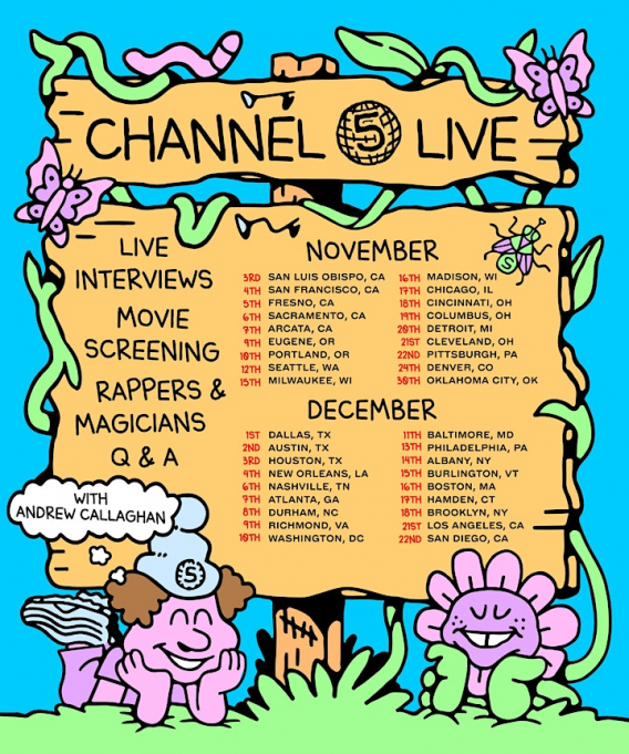 Channel 5 Live with Andrew Callaghan Tickets 21st December Regent Theater