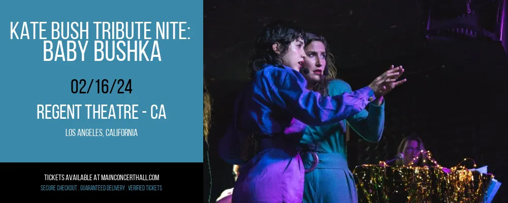 Kate Bush Tribute Nite at Regent Theatre - CA
