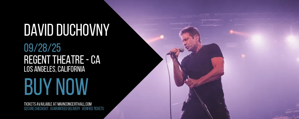 David Duchovny at Regent Theatre - CA